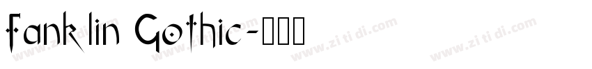 Fanklin Gothic字体转换